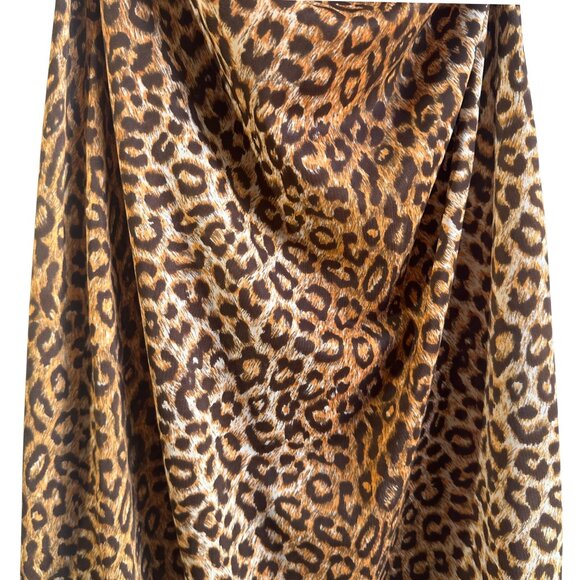 Vintage Leopard-Print Midi Dress, Size Small - Picture 5 of 7